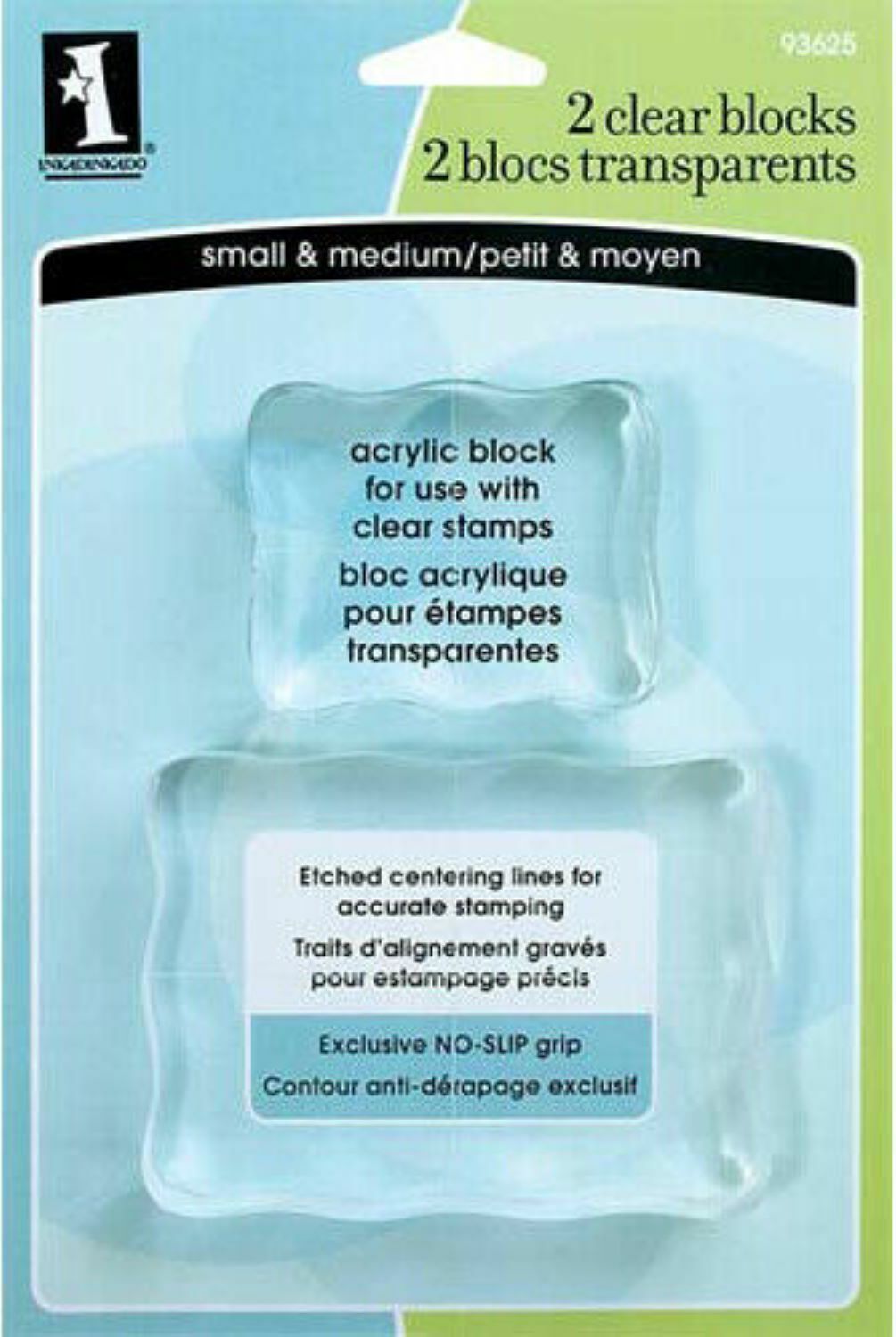 SMALL MEDIUM CLEAR ACRYLIC BLOCK INKADINKADO Stamping Scrapbooking Card Making
