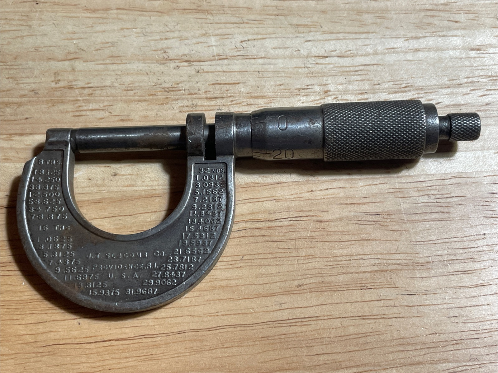 Rare, Antique 1" Micrometers J.T. Slocomb Co. In Excellent Condition