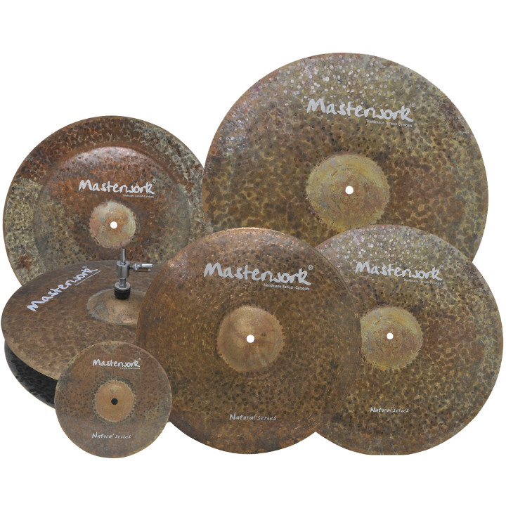 Masterwork Natural Series 6pcs (14HH-16CRS-18CRS-20R-18CHN-8SPL) Cymbal Pack Set
