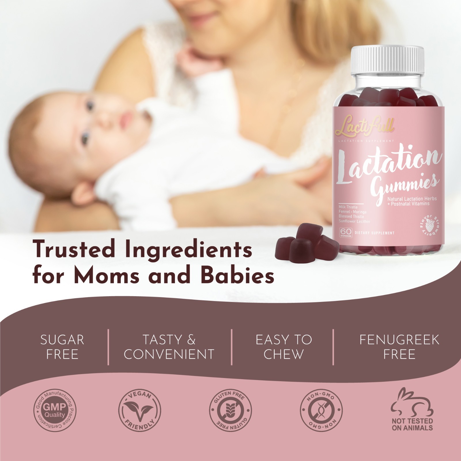 Lactifull Milk Multiplier Lactation Postpartum Gummies