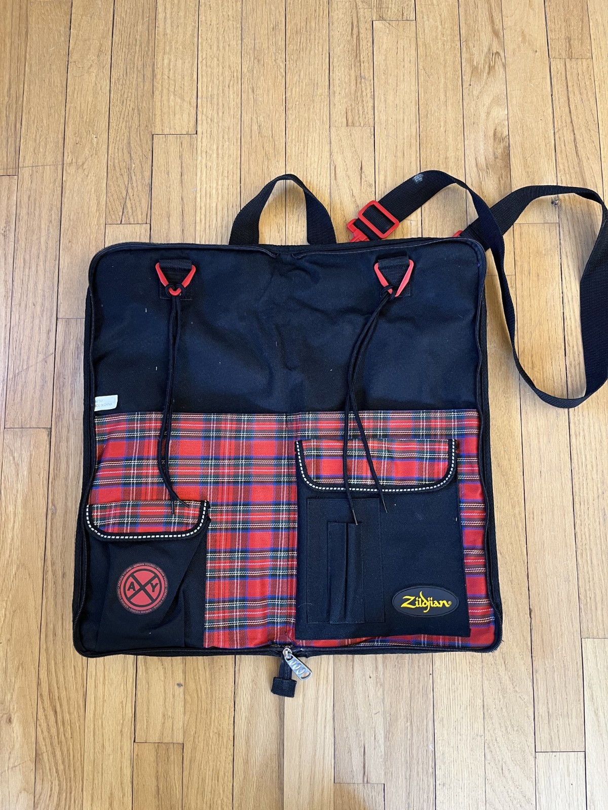 Zildjian Adrian Young Stick Bag | Plaid Pattern | Used Condition