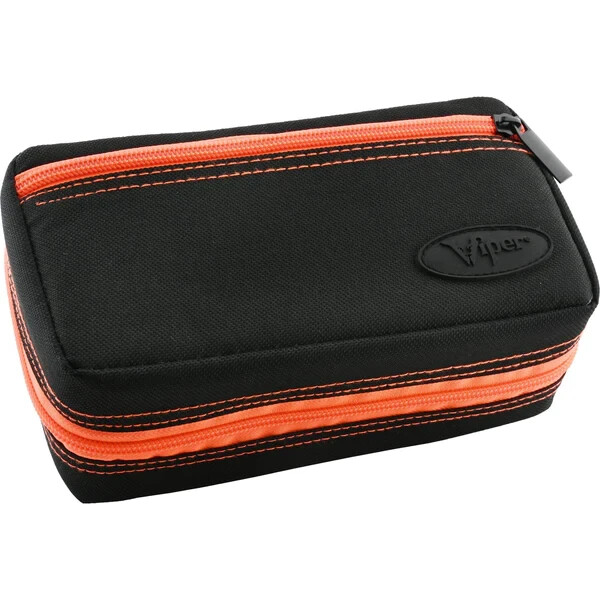 ORANGE VIPER PLASMA PRO  DART CASE WILL HOLD 2 SETS FULLY LOADED DARTS