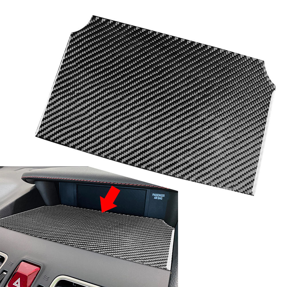 Carbon Fiber Dash Center Display Base Panel Cover Trim For Subaru WRX STI 15-21