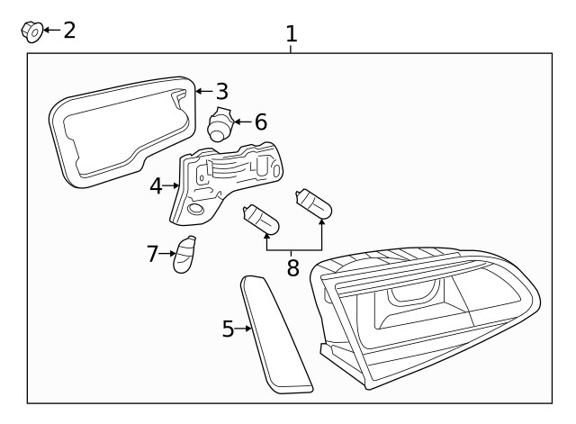 Genuine Volkswagen Socket Plate 5GM-945-260