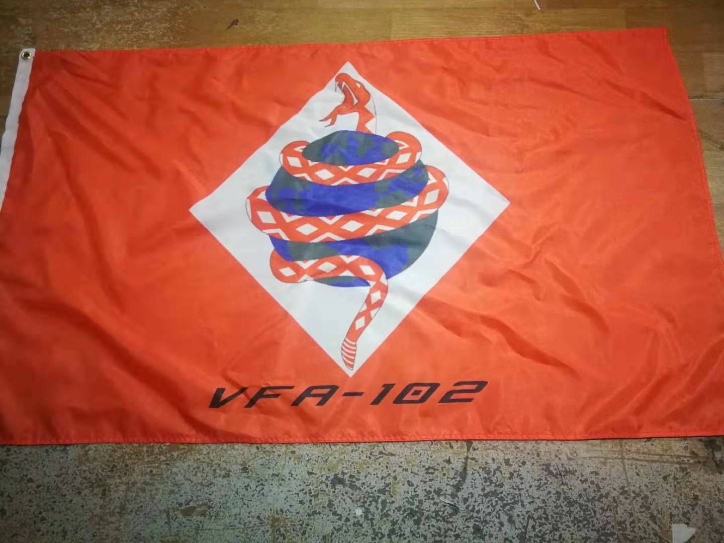 USN VFA-102 Diamond Backs 3x5 ft Single-Sided Flag Banner