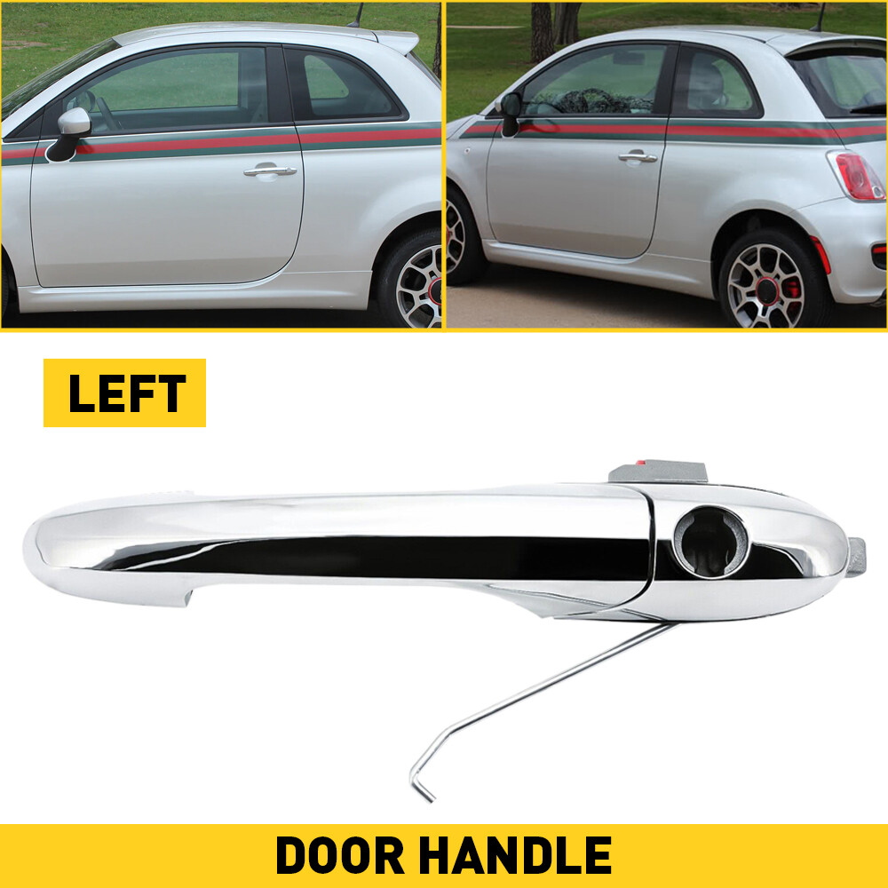 New Outer Door Handle Fit For 2012-2019 Fiat 500 Front Left Driver Side Chrome A