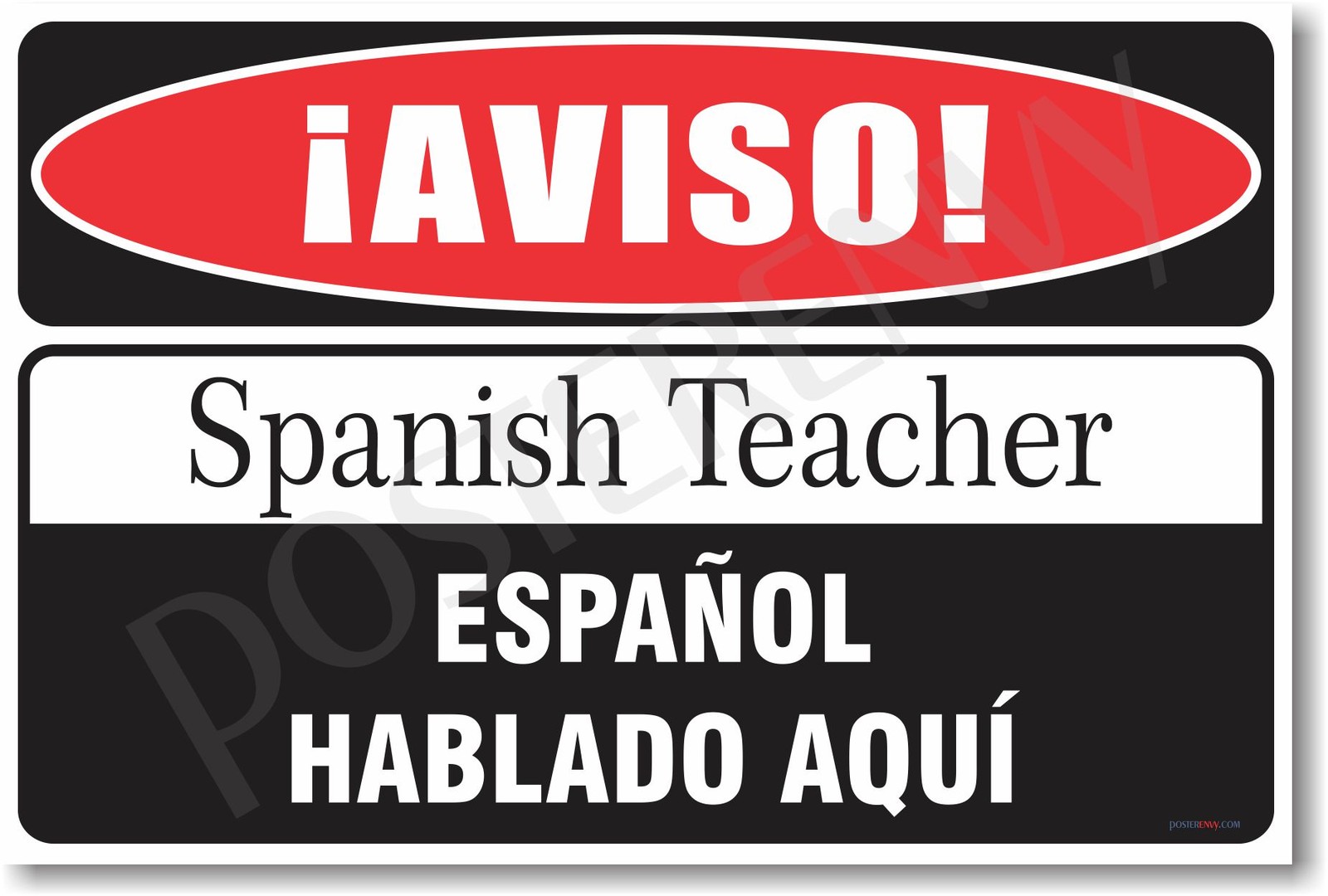 Warning Spanish Teacher - NEW Novelty Humor Poster (hu239)