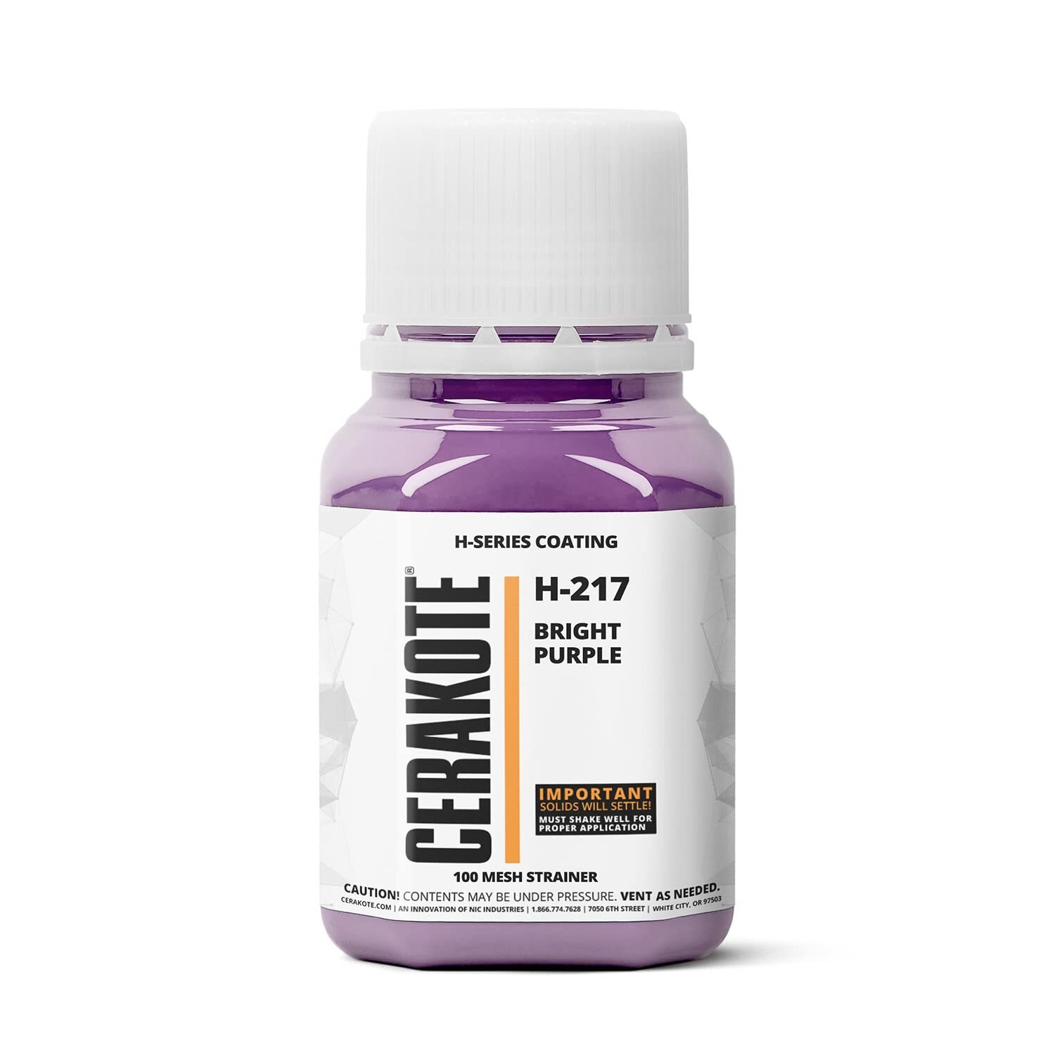 CERAKOTE® H-SERIES Oven Cure Coating with Part B H-217 BrightPurple(4oz)