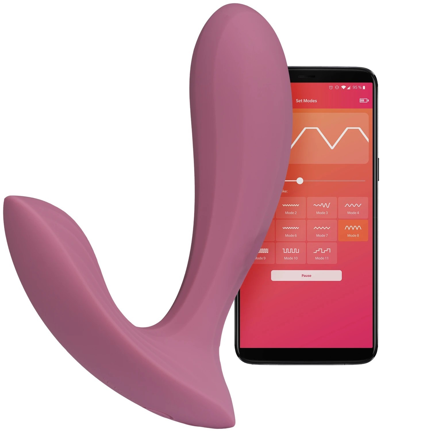 NEW SEALED Svakom Erica Wearable Vibrator With App Control Romantic Rose Color