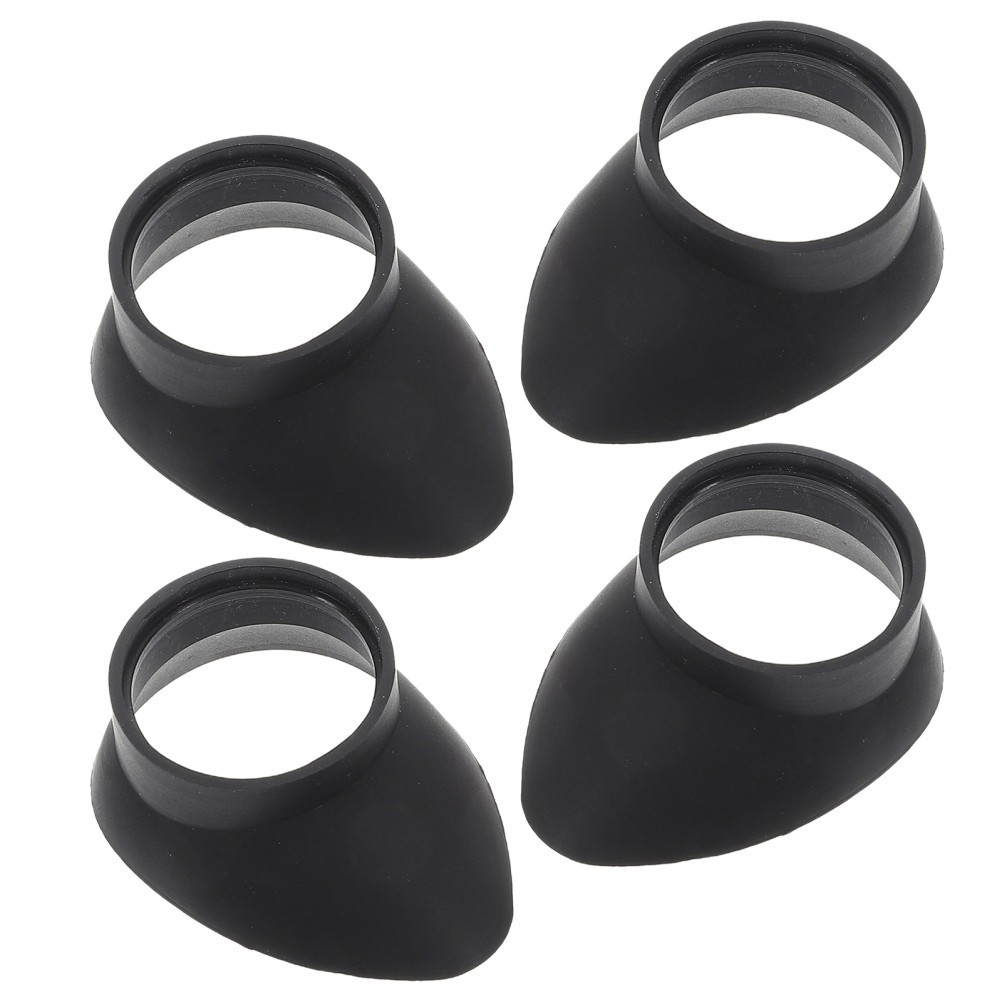 4Pcs Soft Rubber Eyepiece Shield Caps Durable Protective Covers for Microscope