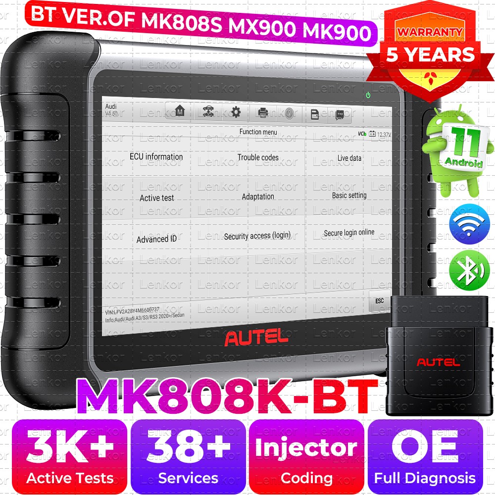 2026 Autel MaxiCOM MK808K-BT Scanner Full Bidirectional Tool Same as MK808BT Pro