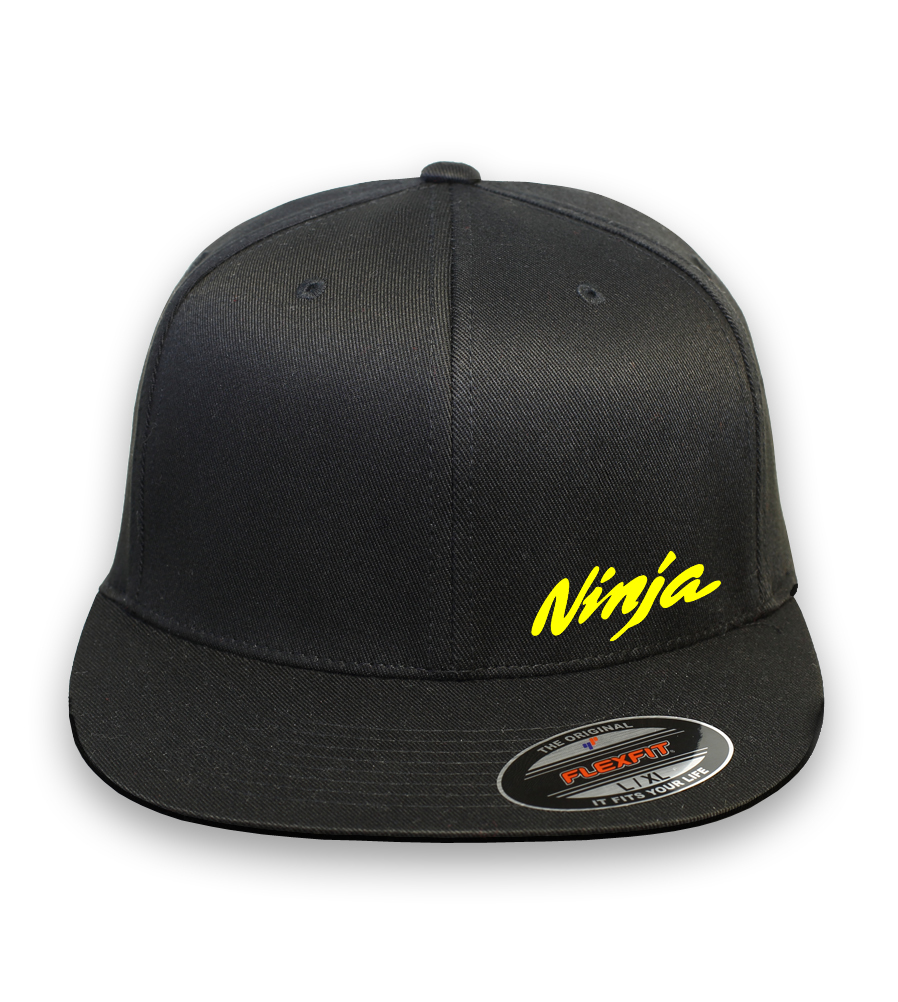 KAWASAKI NINJA MOTORCYCLE CURVED or FLAT BILL FLEXFIT HAT *FREE SHIPPING in BOX*
