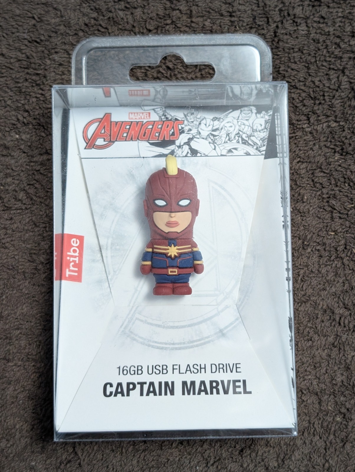 Marvel Avengers Captain Marvel 16GB USB Flash Drive Tribe New Sealed