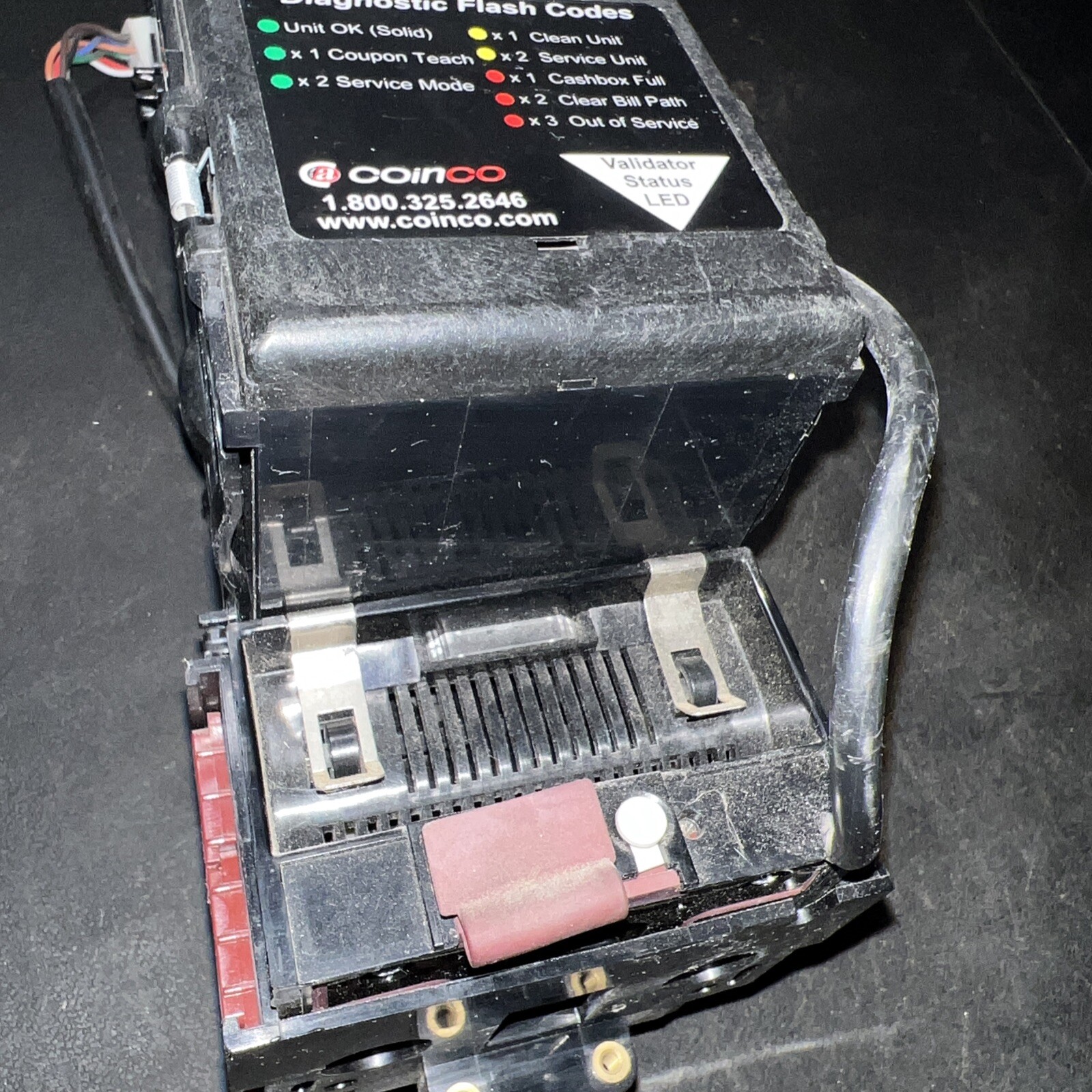 Coinco Vantage VL61B44US24 110/24 Volt Bill Validator (UNTESTED)