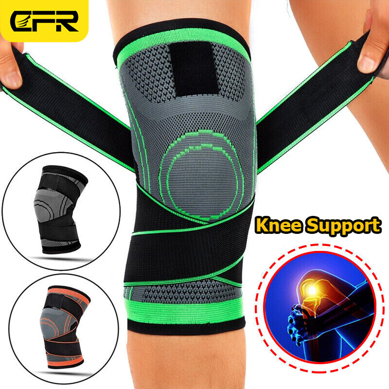 Knee Sleeve Compression Brace Support Sport Running Arthritis Joint Pain Relief