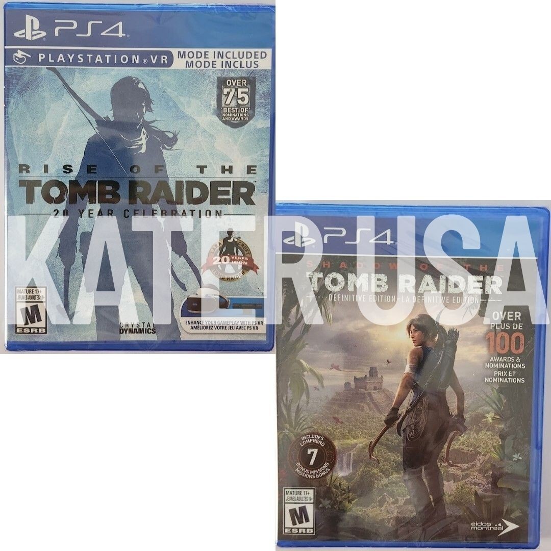 Rise of the Tomb Raider & Shadow of the Tomb Raider PS4 New Game Bundle Special