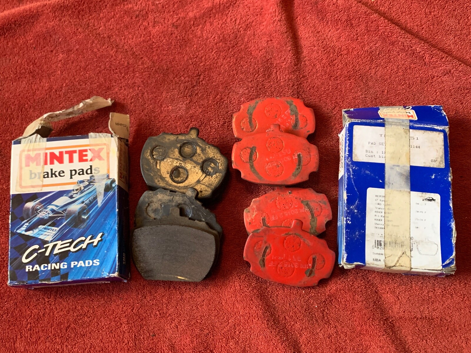 2 Blue boxes Mintex racing brake pads MGB Oversize Triumph TR8 Rover 182-235