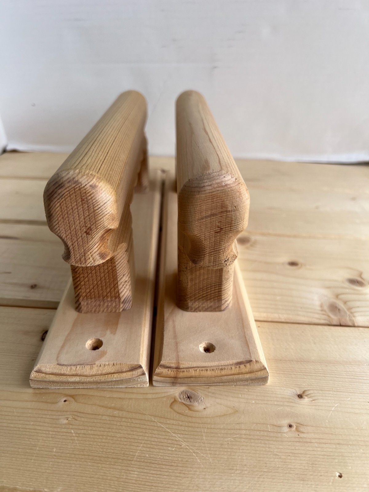Cedar Wood Sauna Door Handle – XL 13.5" – Handmade – Unfinished – Rustic Look