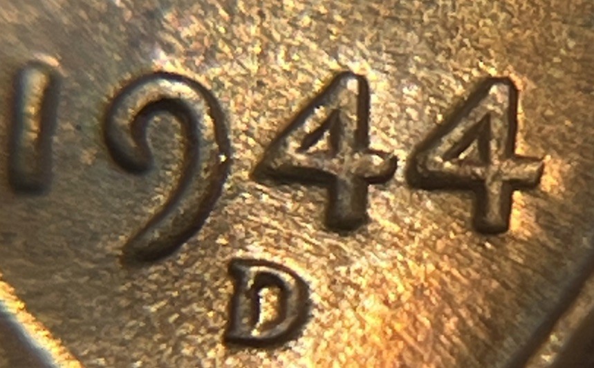 1944 D/D Wheat Penny Errors DDO Die Clash Uncirculated