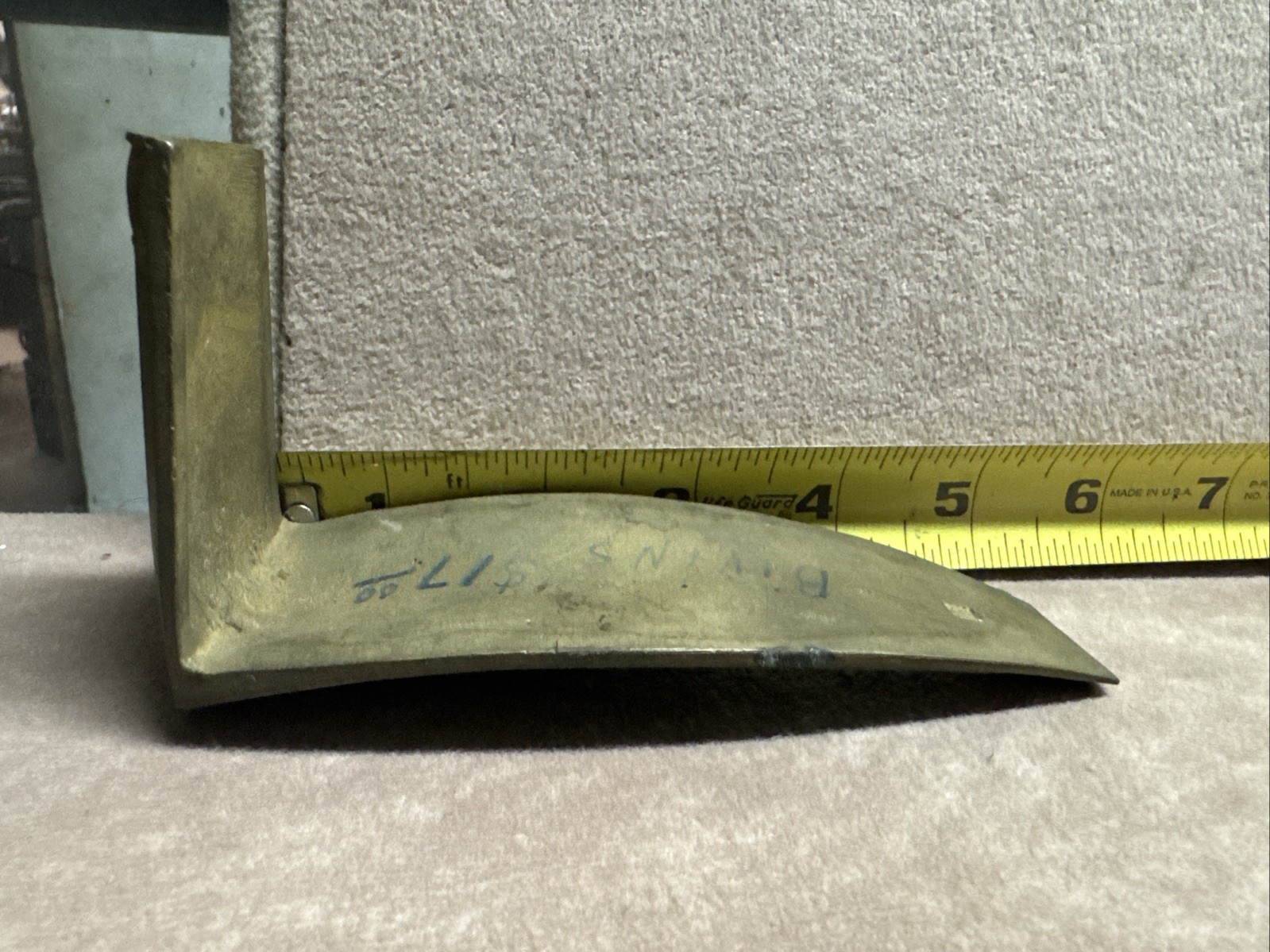 Bivins Brass Butt Plate
