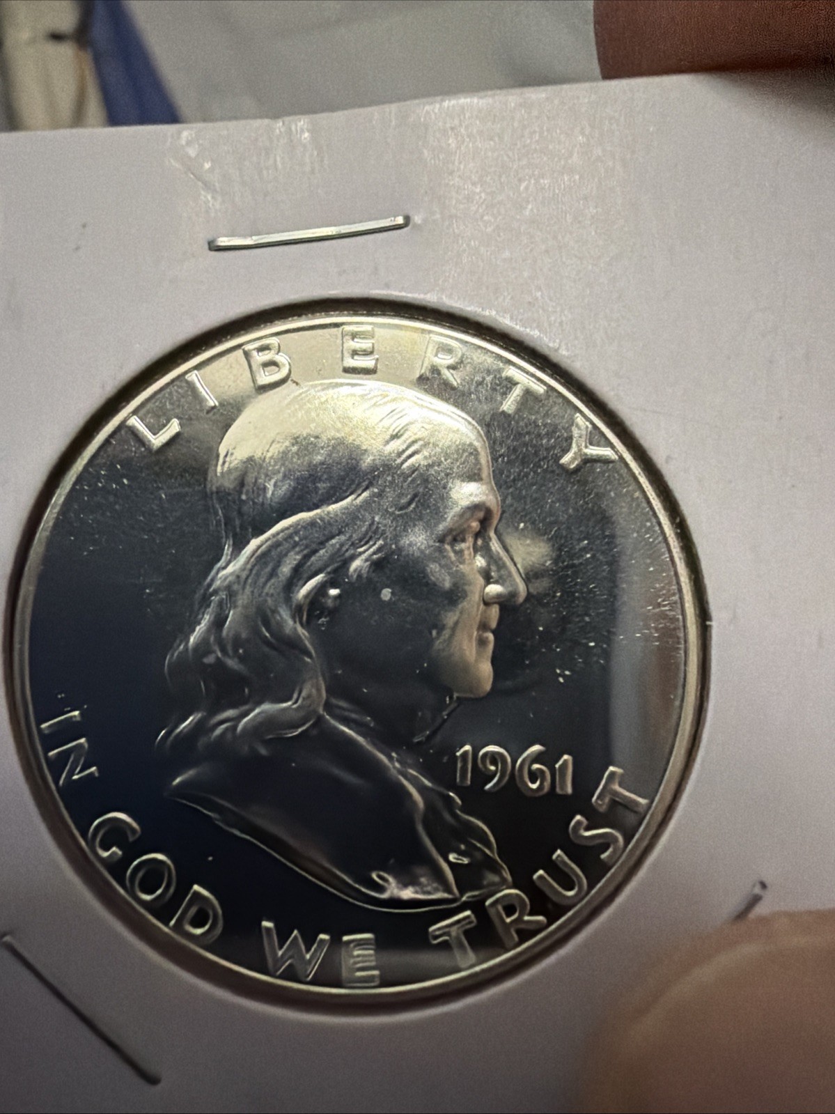 1961 Proof 66 Franklin Half Dollar Full Bell Lines Actual Coin Higher grade (FM)