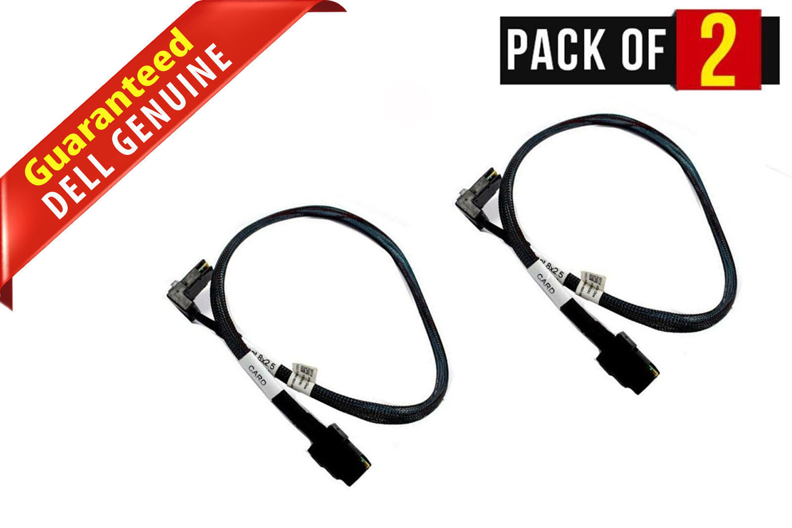 Lot of 2 Genuine Dell SAS Hard Drive HDD to Backplane Cable 3VJ82 03VJ82