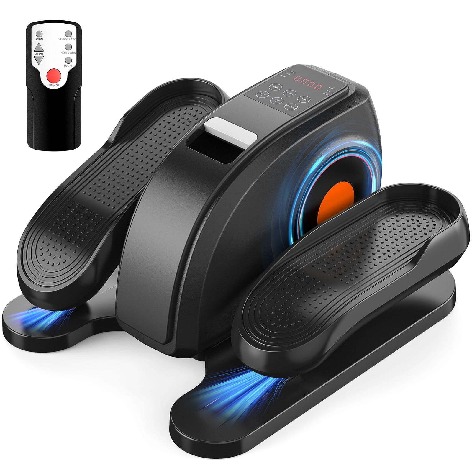 HOMEFLA Under-Desk Elliptical Machine Portable Pedal Exerciser Adjustable Speed