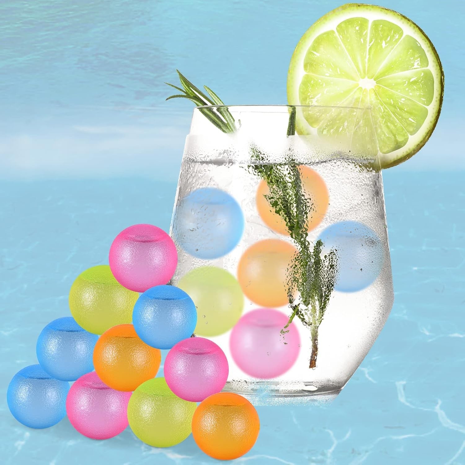 360PC Reusable Ice Cubes Refreezable Ice Cubes Reusable Ice Cubes