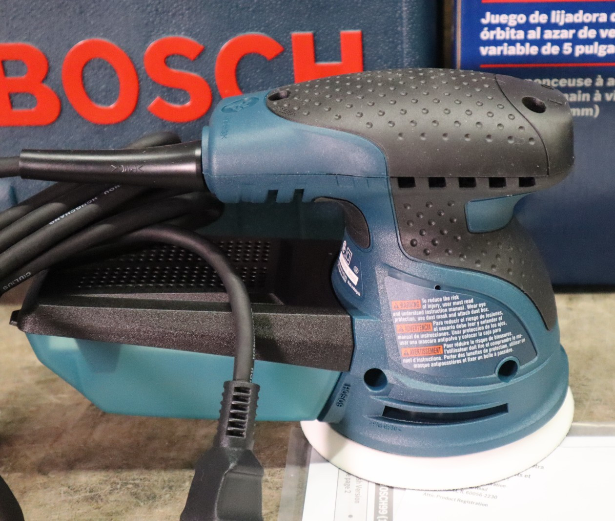 Bosch ROS20VSK 5" Palm Random Orbit Sander