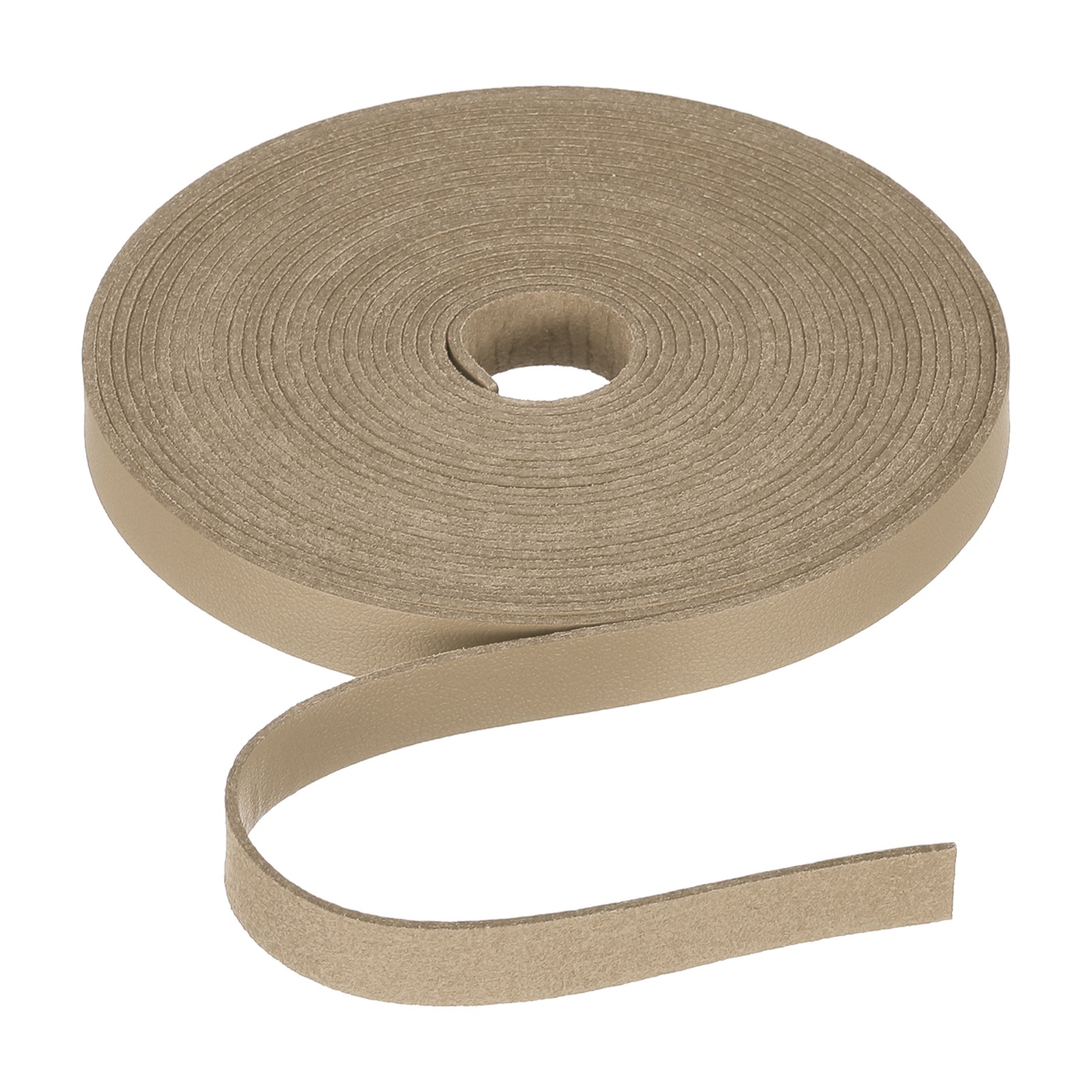 Flat Leather Cord 197 Inch 10mm ,[for Jewelry Making] -5m/Light Brown