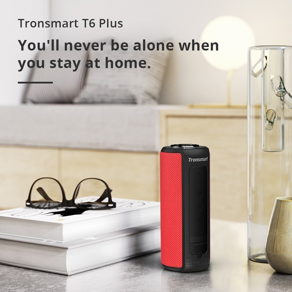 40W bluetooth Speaker Tronsmart Element T6 Plus Waterproof Boombox Power Bank US
