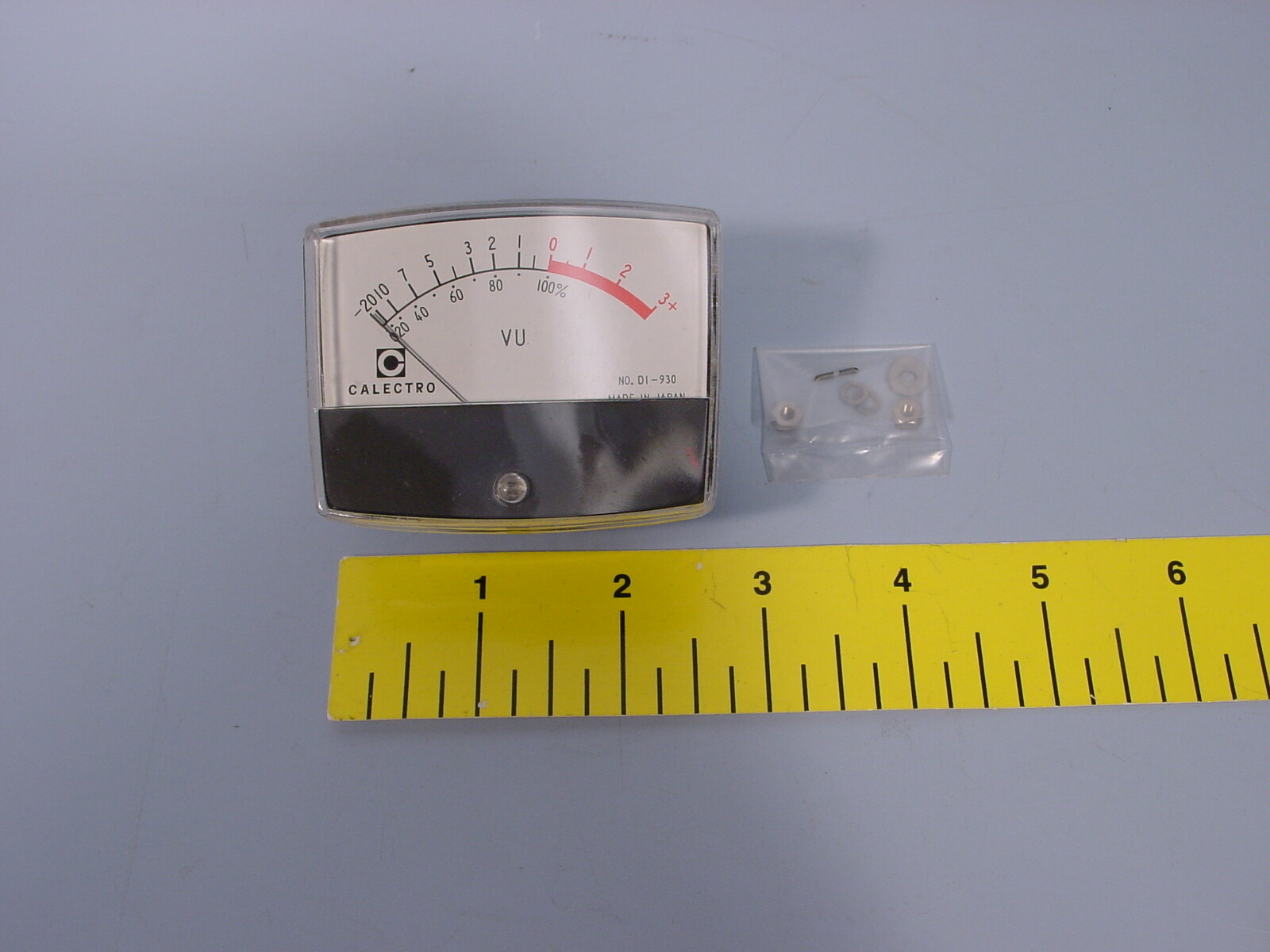 New Old Stock Calectro DI-930 Precision Meter, "VU" Meter