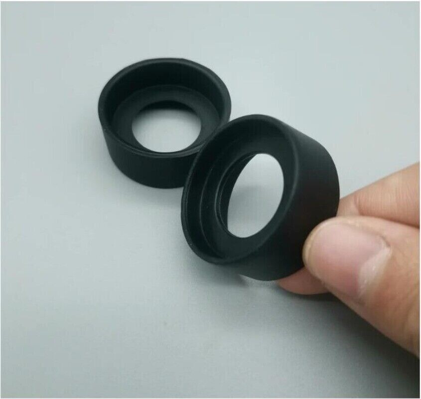2PCS Rubber Eyepiece Foldable Eye Cups for Microscope Binoculars 27-29mm/32-34mm