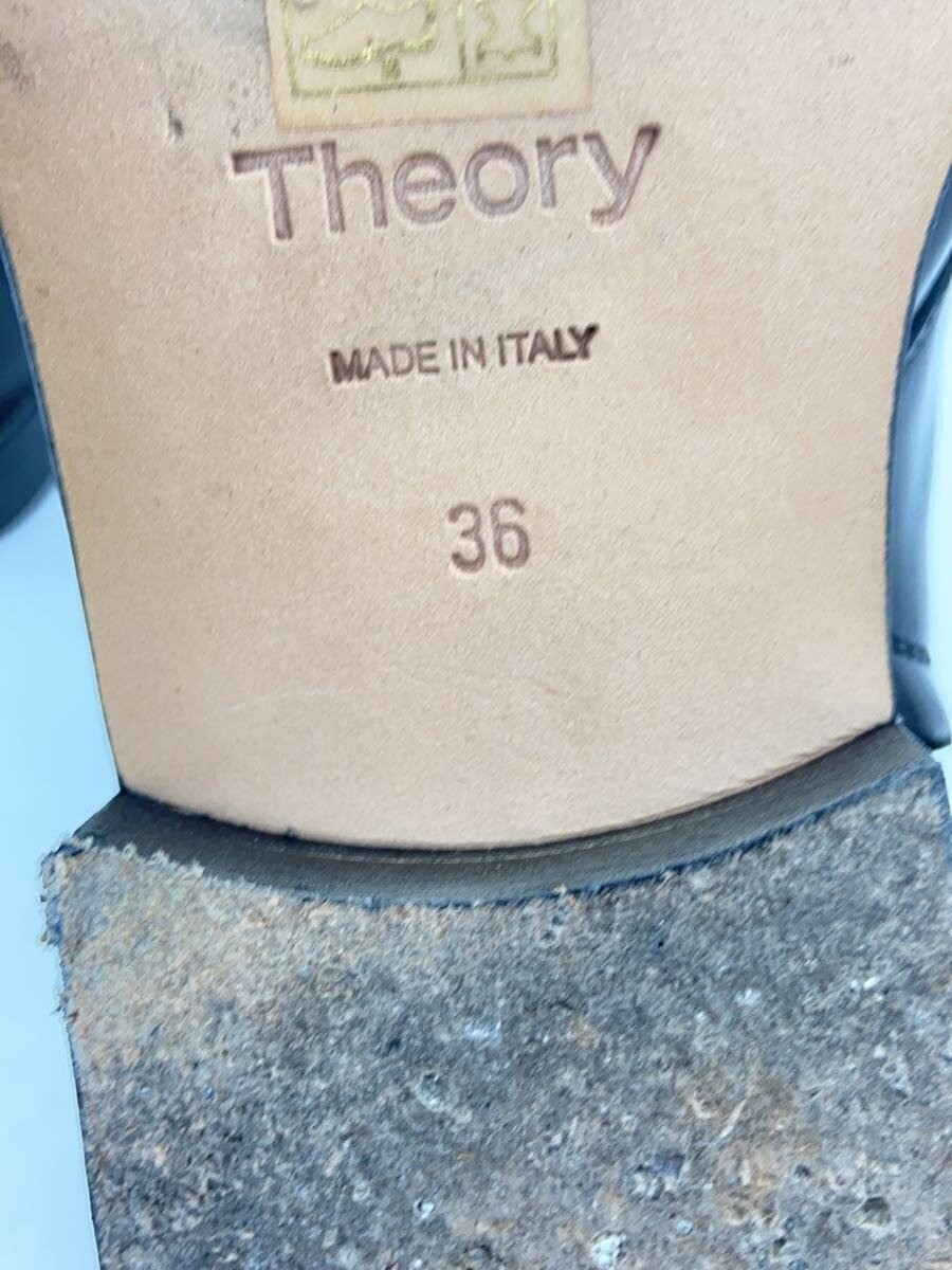 Theory Lace-Up Boots/36/Blk/Leather 3544
