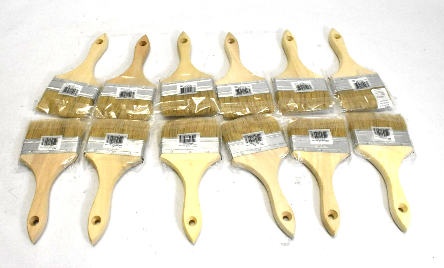 Linzer 1500-4 4" Flat Chip Latex Paint Brush Pure Bristle Lot of 12