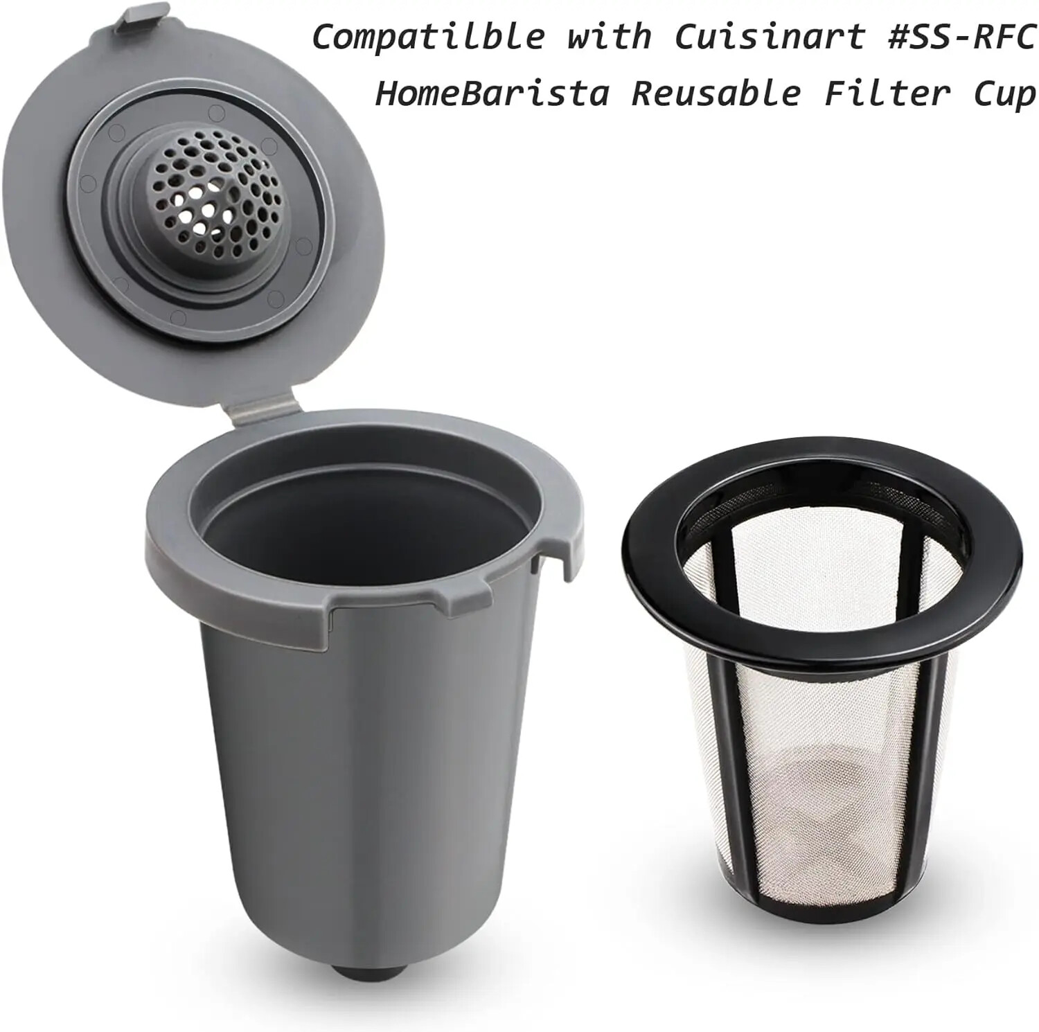 Reusable Filter Cup for Cuisinart #SS-RFC K Cup Home Barista Accessoire Cafe
