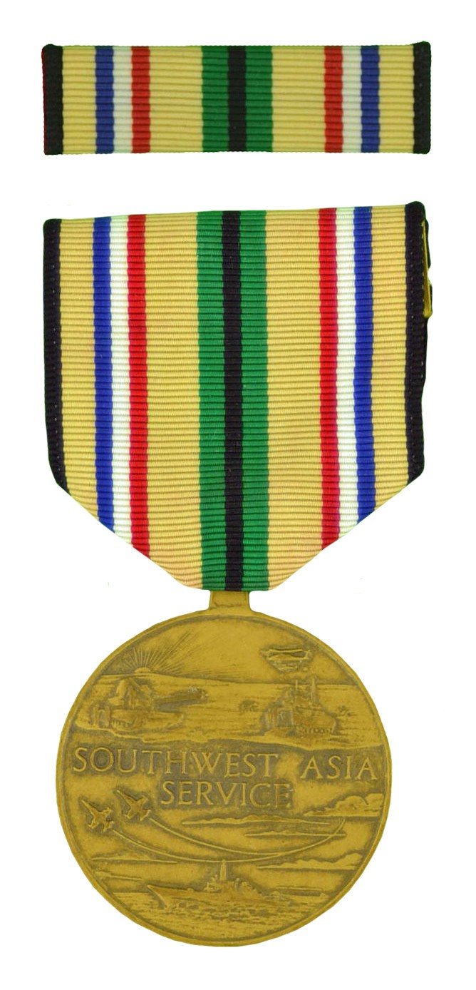 US Armed Forces Southwest Asia Service Medal & Ribbon (new in box)