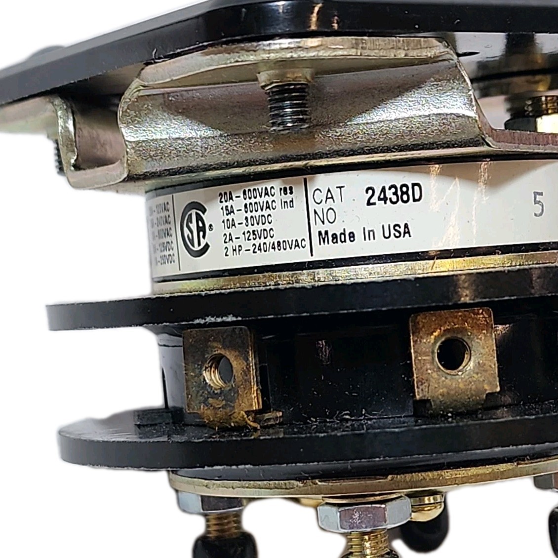 Electroswitch 2438D Circuit Breaker Control Switch Series 24 3-Position NIB