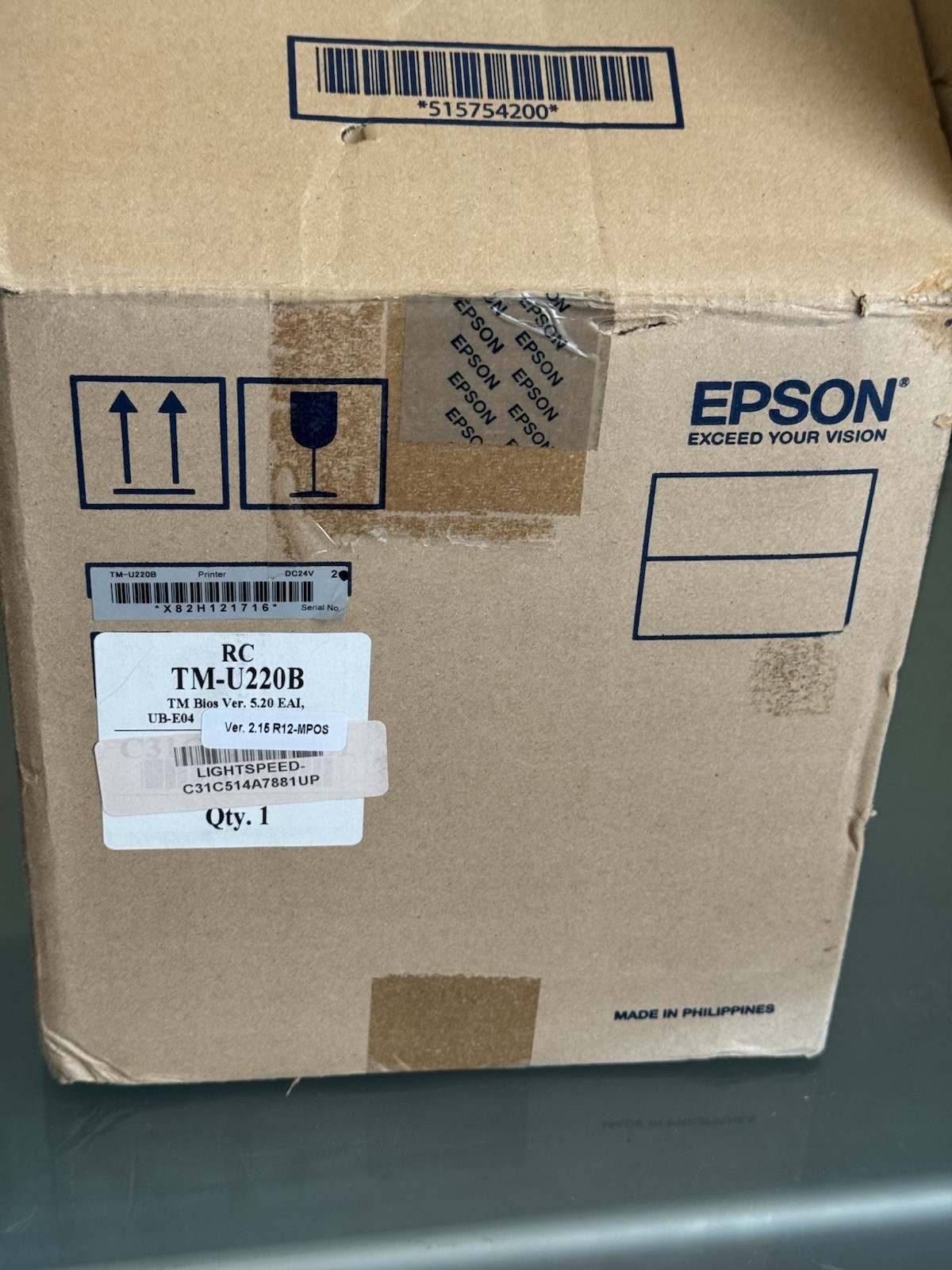 New Open Box Epson TM-U220B Ethernet POS Kitchen Receipt Printer UB-E04