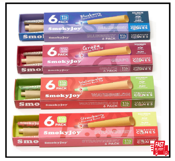 Cones Rolling Papers Pre Rolled Pop Cone 1 4 Size 24 Pack  Flavor Rolls