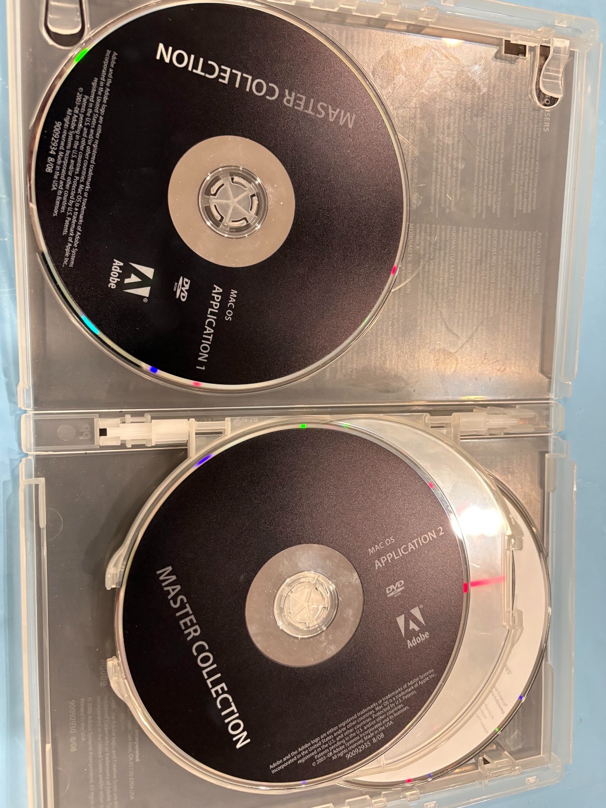Adobe CS4 Master Collection for Mac Complete Set w/ Serial Number Discs