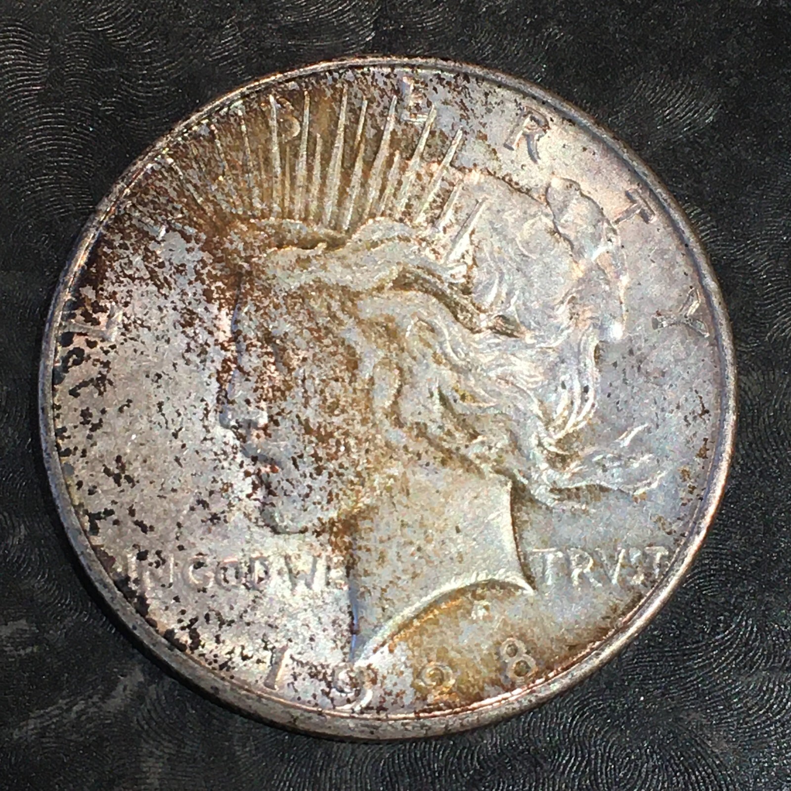 1928-S Peace Silver Dollar - Original Toning - High Quality Scans #N822