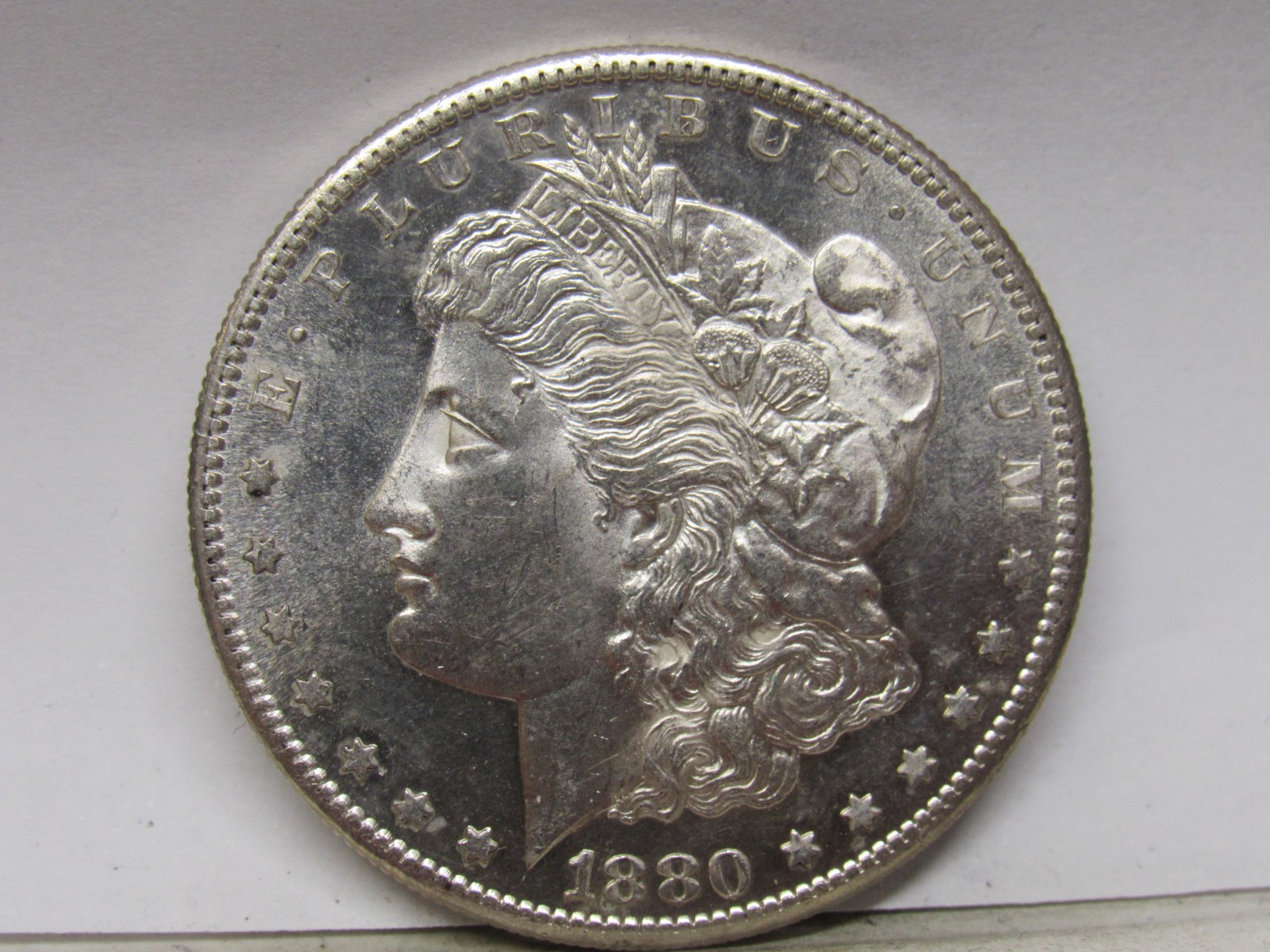 UNITED STATES 1880 - S MORGAN SILVER DOLLAR MIRROR FINISH MS CONDITION *