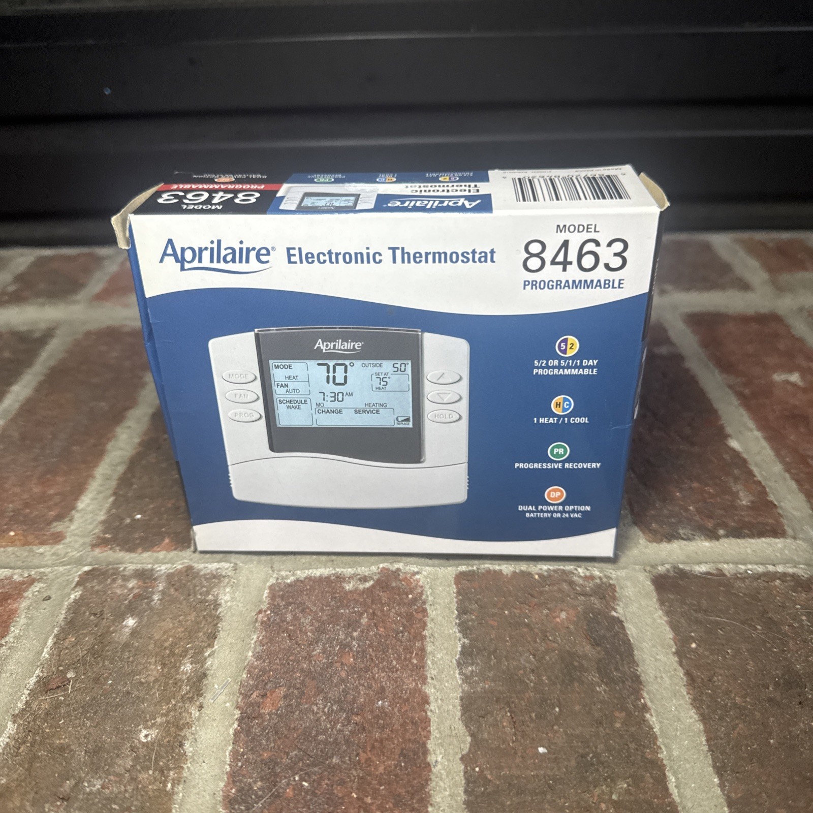 Aprilaire 8463 Programmable Electronic Thermostat 8400 Series New