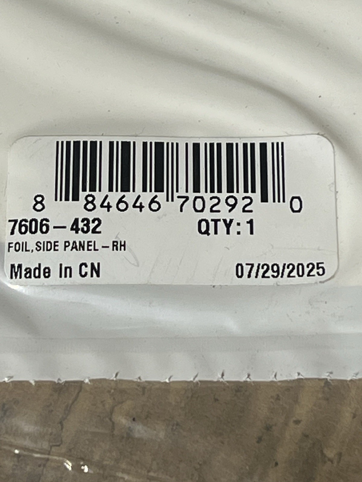 7606-432 Arctic Cat Heat Foil NEW OEM