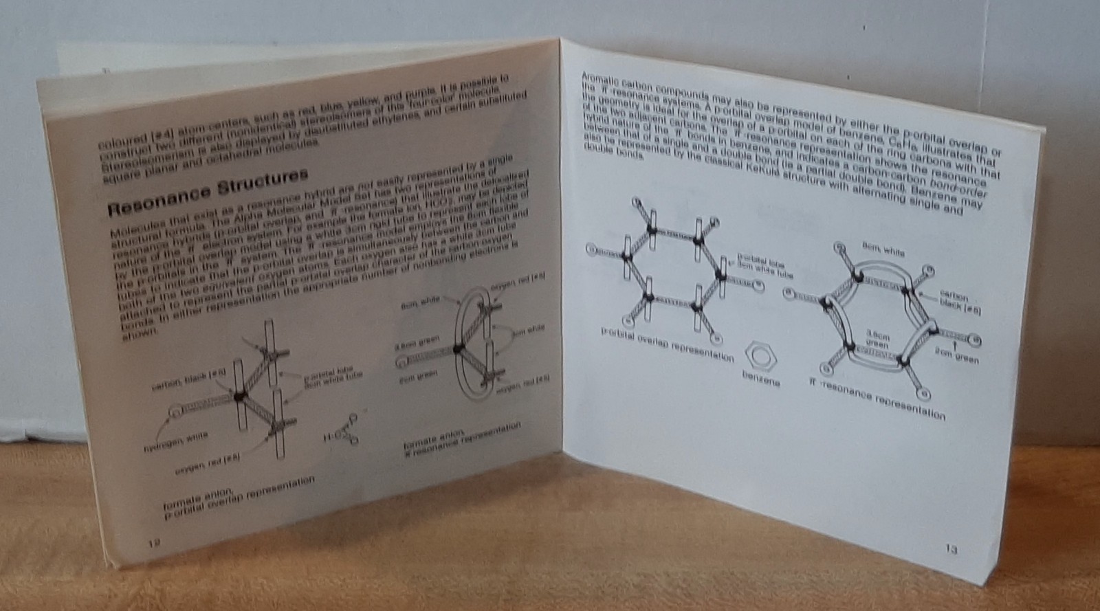 Vintage Alpha Molecular Model Set With Instruction Book 1985