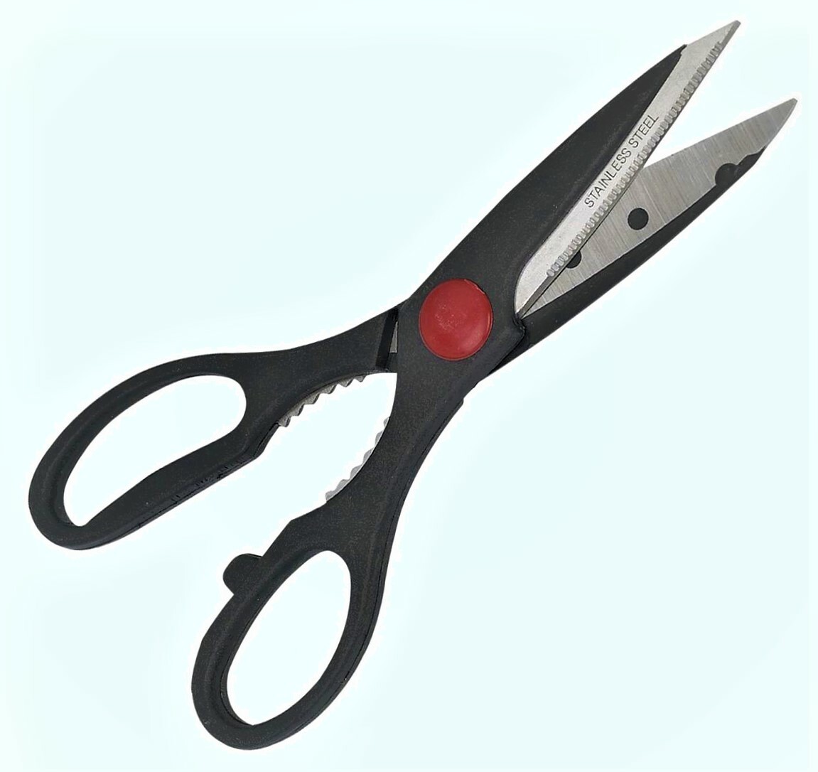 2 PAIR OF KITCHEN SCISSORS,  MULTI PURPOSE, ULTRA SHARP,  STAINLESS STEEL, NICE!