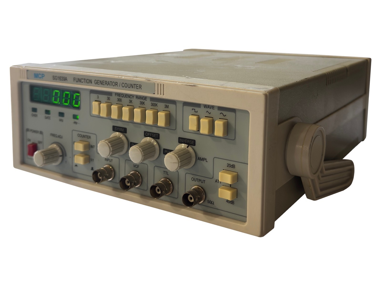 MCP SG1639A Function Generator / Counter ⚙️ Lab Signal Source 3Hz–3MHz Tested