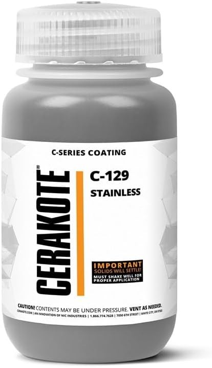 Cerakote C-Series Air Cure Ceramic Coating C-129P Stainless (16oz)