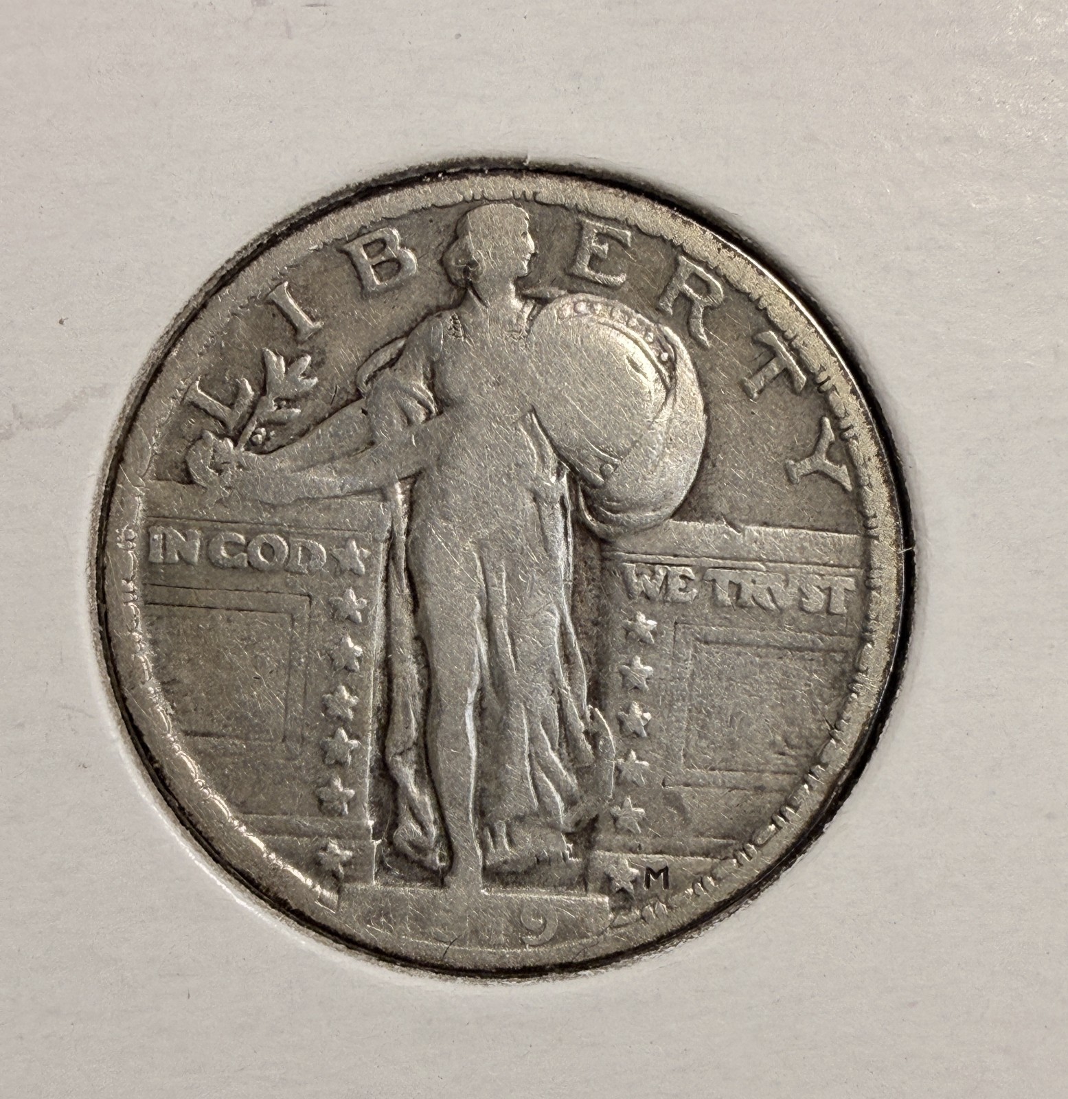 1919 Standing Liberty Quarter, Nicely Circulated  (19648)